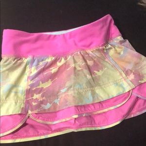 Ivivva pink multi colored skort